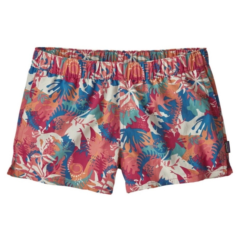 Patagonia Women's Athletic Shorts - Multicolor Tropical Print